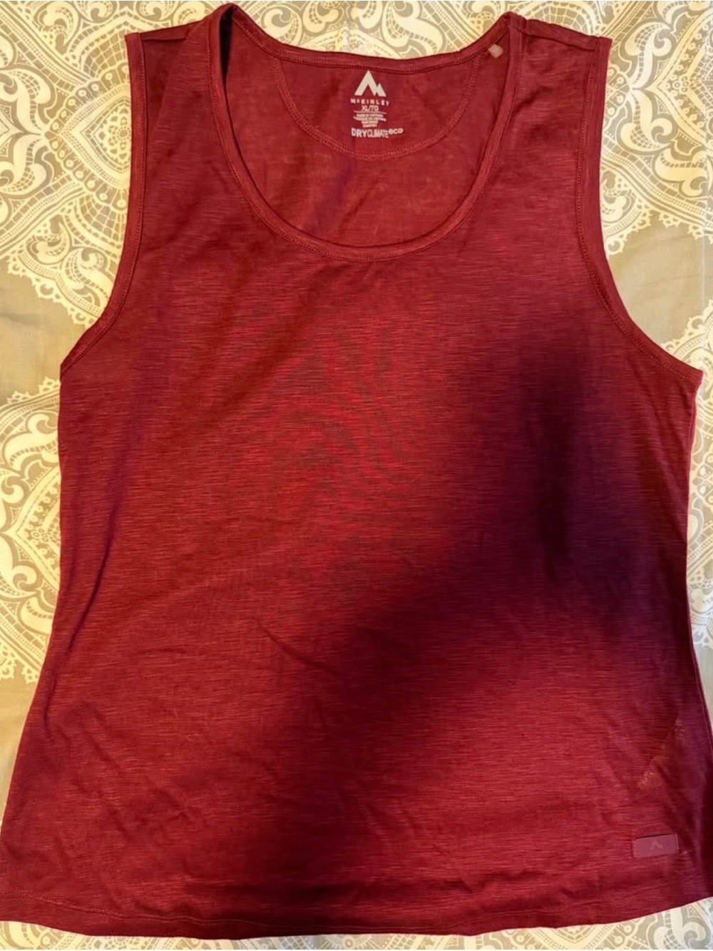 Women's Maroon Performance Tank Top - Moisture-Wicking Sleeveless Shirt